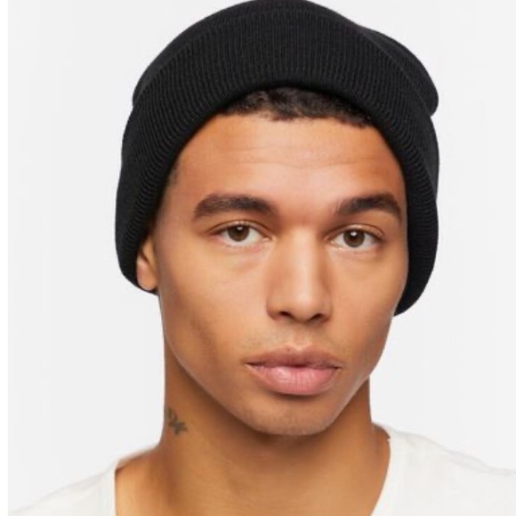 black athletic outdoor durable long beanie grunge active wear fashion headwear - Picture 5 of 10